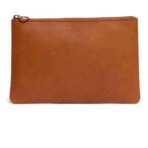 SOLDMadewell Large Leather Pouch in English Saddle